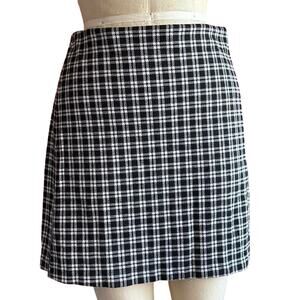 Womens Skirt Size Medium Plaid Classic Retro Cosplay Schoolgirl Business Casual